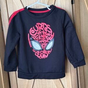 Marvel Spider Man Miles Morales Black Sweater Boys 3t